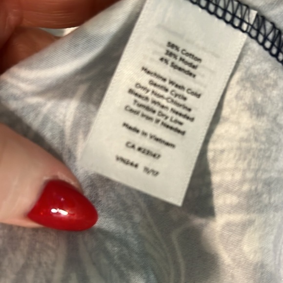 Talbots Maxi Skirt NWT Etched Paisley Jersey Fabric Flowy Pull-On Size 1X - Picture 8 of 10